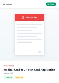 Medical Card & GP Visit Card Application